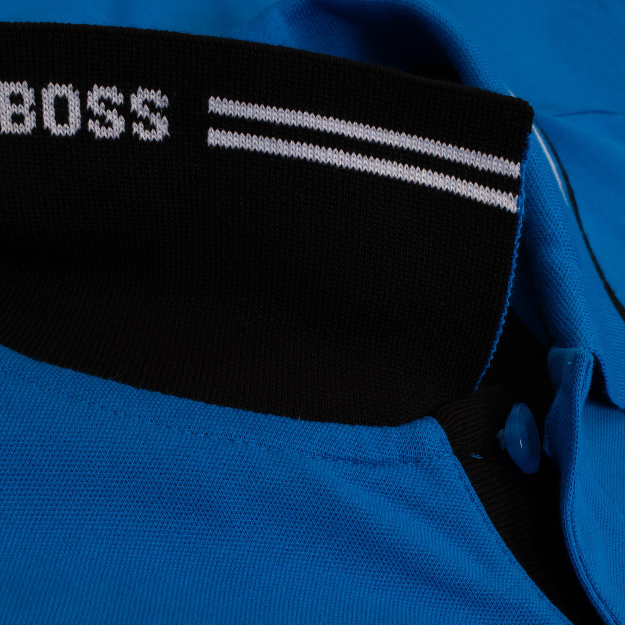 Boss Paul Stretch Cotton Slim Fit Mens Polo Shirt Light Blue